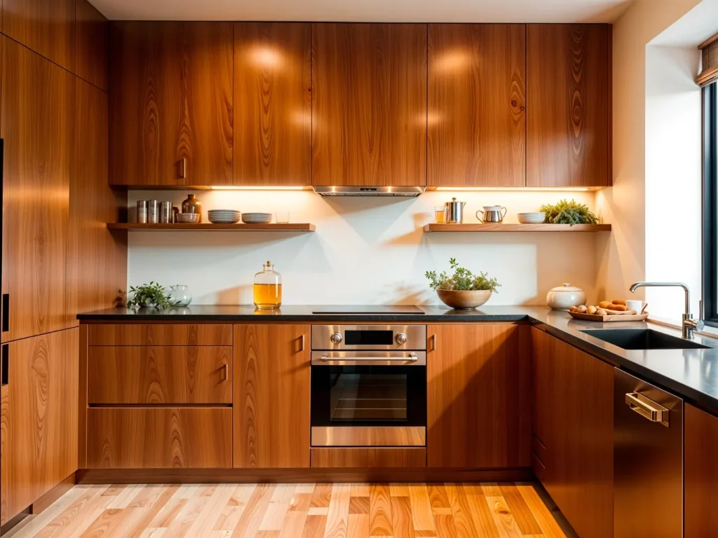 Cocina clásica de madera